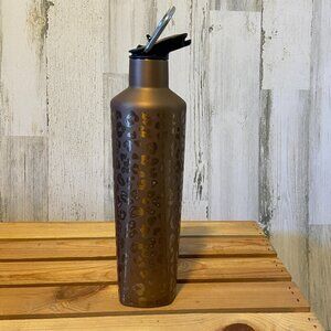 BrüMate ReHydration 25oz Insulated Water Bottle Rose Gold Leopard
